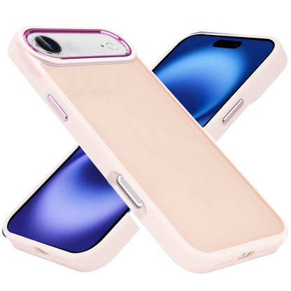 For Apple iPhone 17 Air (6.6") Slim Fit Thin Hybrid,Frosted Matte Polished Acrylic Hard PC with TPU Rubber Frame Case Cover