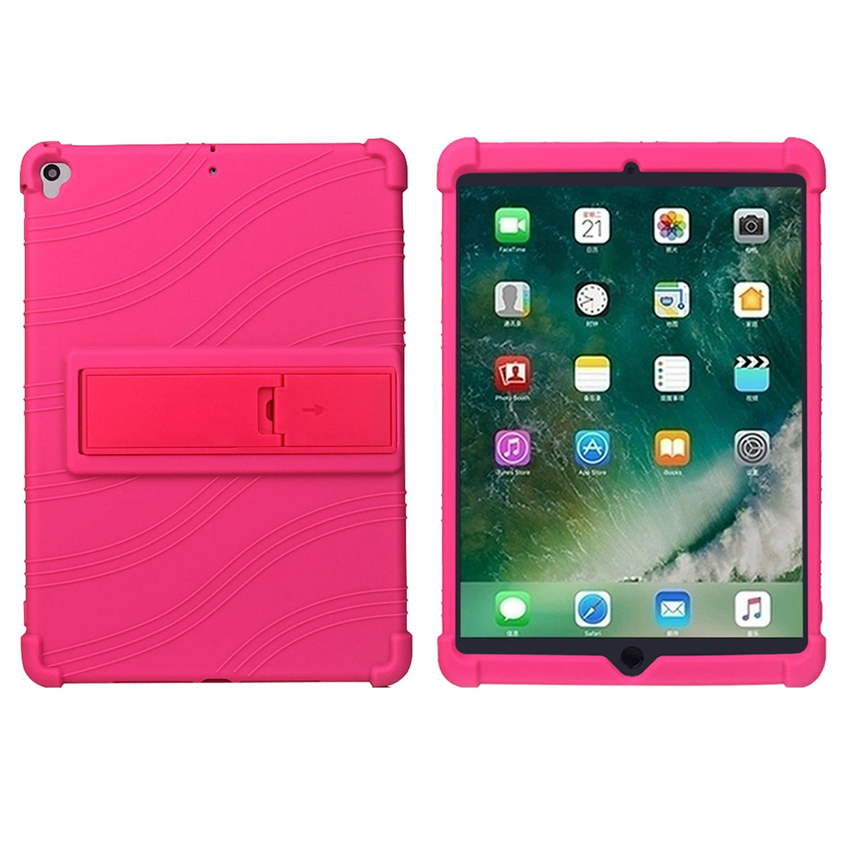 Tablet Case for Apple iPad 9th 8th 7th Gen (10.2 inch) Thick Shockproof Silicone Heavy Duty Rugged Hybrid Full Body Drop Protection Detachable Stand Cover
