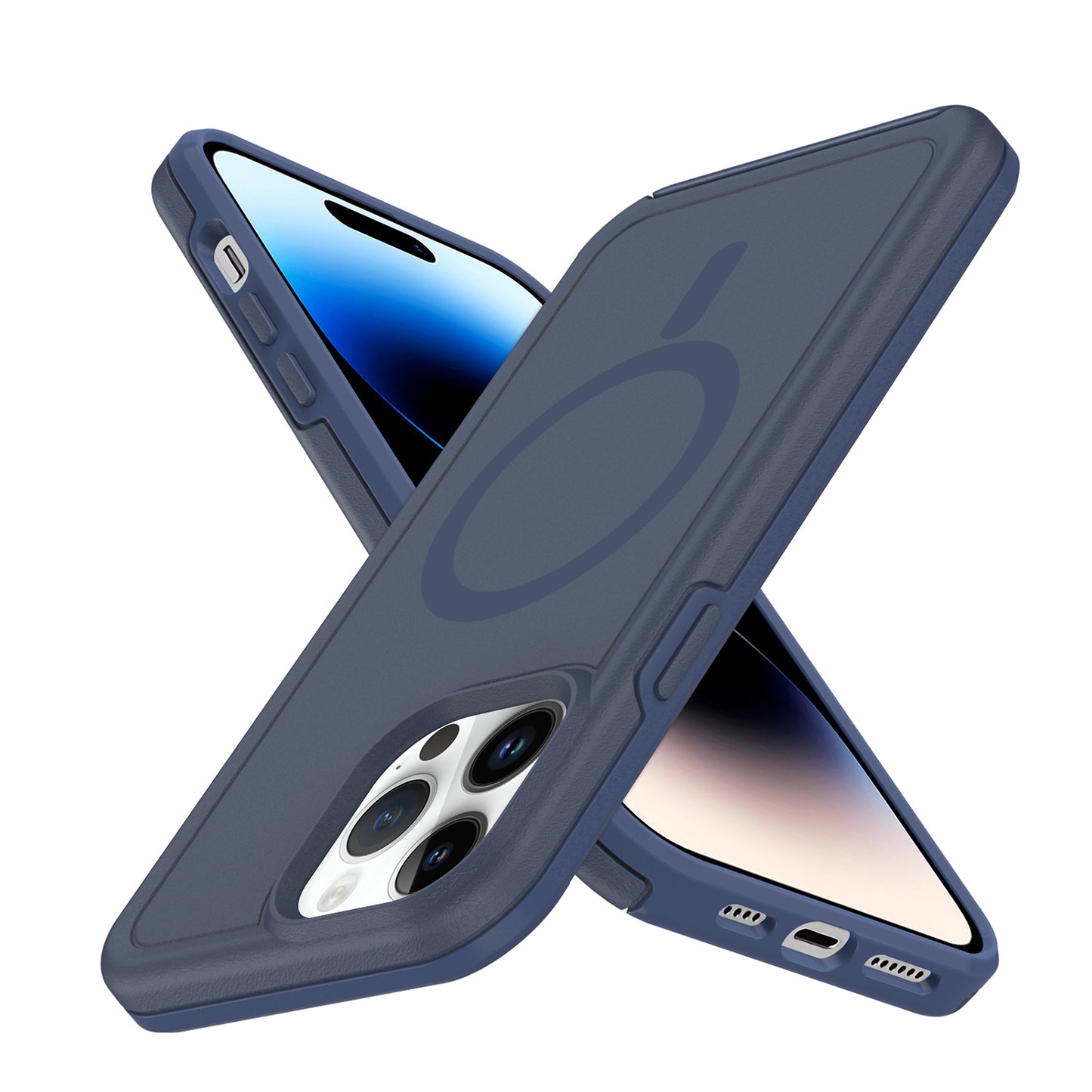 For Samsung Galaxy S25+ /S25 Plus /S24+ Plus Magnetic Circle, MagSafe Compatible, Guard Fused Heavy-Duty Hybrid Shockproof Slim Case Cover