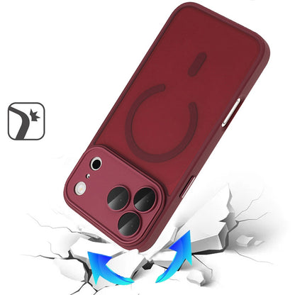Phone Case for Apple iPhone 18 Pro Max Matte Frosted Magnetic Back Hybrid Hard PC Soft TPU Camera Protection Slim Shock Absorbing Anti Fingerprint Cover