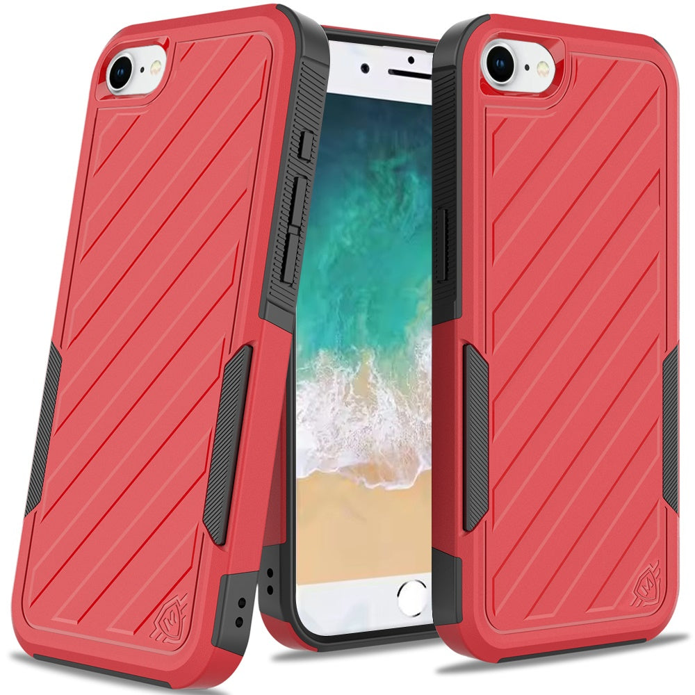 Hybrid lined shockproof dual layer Rugged 2in1 Hard PC & Silicone TPU Non Slip Textured Tough Armor