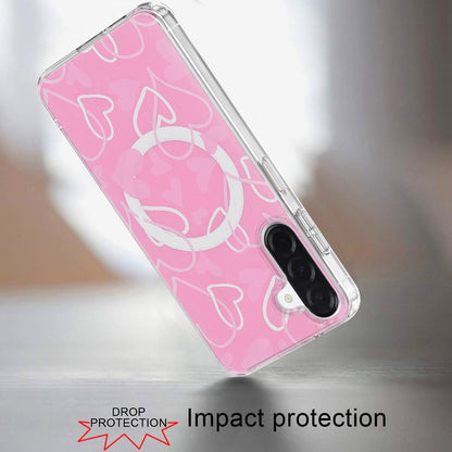 Phone Case for Galaxy A17 5G Stylish Design Shockproof Magnetic Magsafe Compatible TPU IMD Print Rugged Grip Drop Protection Slim Fashion Cover