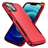 For Apple iPhone 15 Pro Max (6.7") Hybrid Bumper Dual Layer Heavy-Duty Military-Grade Rubber Defender Protective  Phone Case Cover