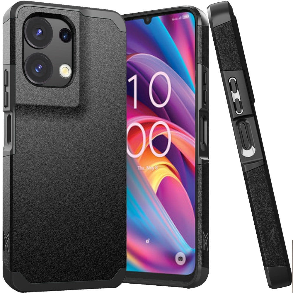 Phone Case for TCL K32 5G, TCL K33 5G Slim Tough Shockproof Heavy Duty Hybrid Armor Anti Slip Durable Grip Dual Layer TPU Protective Hard Shell Cover