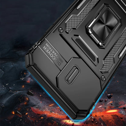 Tough Metal Ring Shockproof Sliding Camera Window Hybrid Armor Rugged Anti Slip Heavy Duty Grip