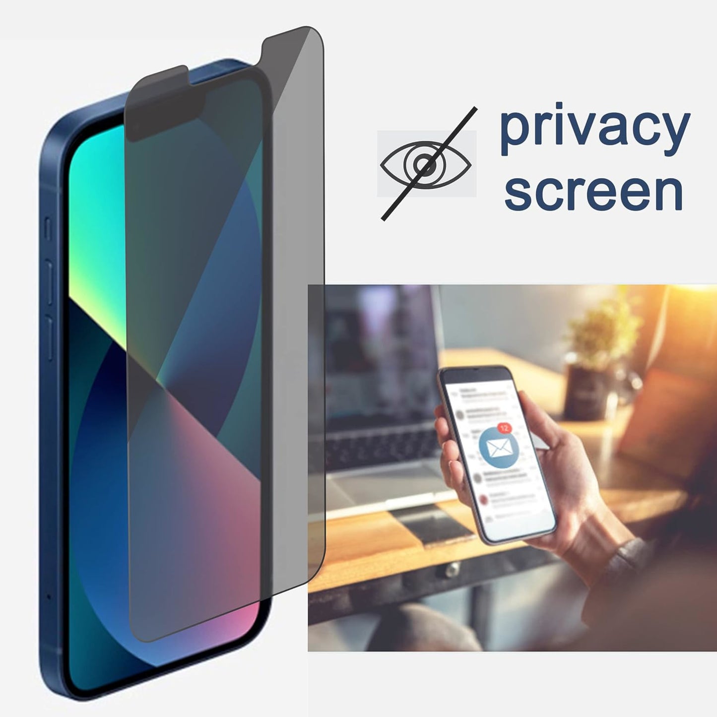 For Samsung Galaxy S24 FE /Fan Edition Tempered Glass Privacy Screen Protector Tempered Glass Film Protection Case-Friendly Case Cover Black