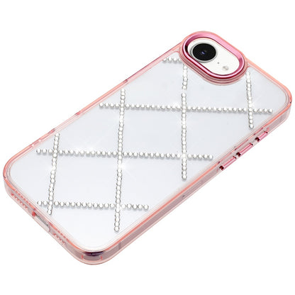 For Apple iPhone 17E /16E Gem Glitter Diamond Bling Clear Hybrid TPU Cover, Colorful Shockproof Protective Back, Slim Fit for Women Girls Case Cover