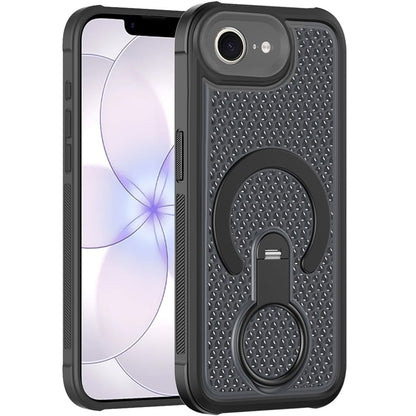 Phone Case for Apple iPhone 17E /16E/SE4 Magnetic Honeycomb Hybrid Rugged Armor Ring Kickstand Dual Layer Shock Absorbing Hard PC Soft TPU Cover