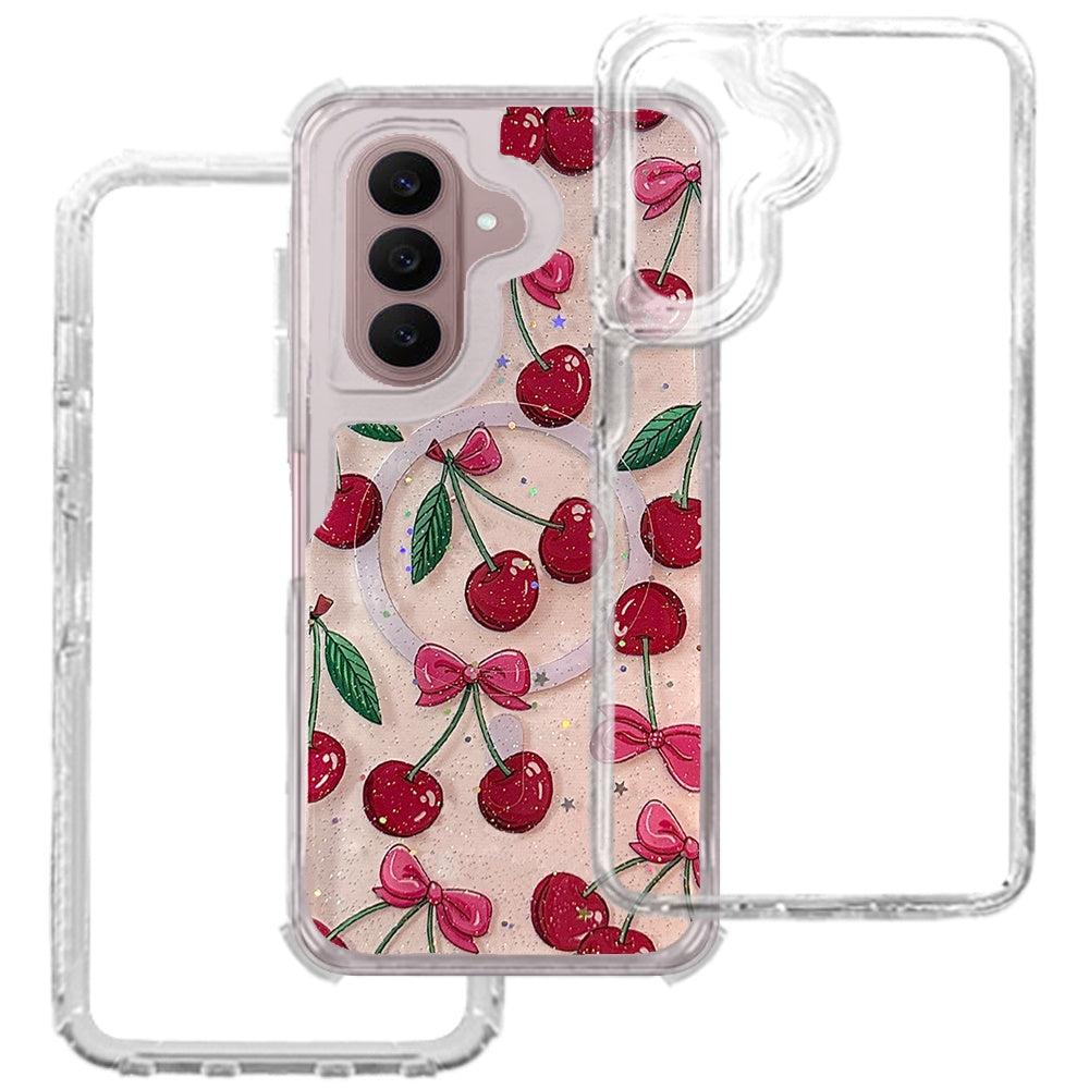 Phone Case for Samsung Galaxy S26 FE /Fan Edition Magnetic Hybrid Fashion Printed Pattern Artwork Stylish Printed Design Dual Layers TPU Rubber SIlicone Hard PC Cover