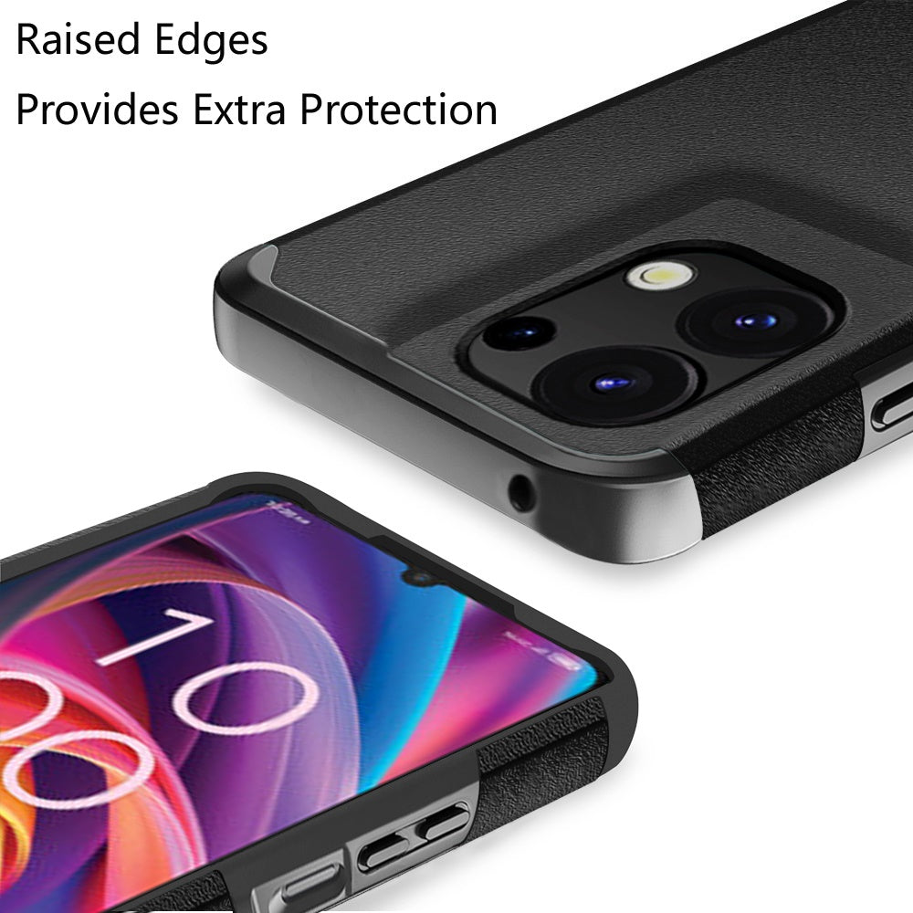 Phone Case for TCL K32 5G, TCL K33 5G Slim Tough Shockproof Heavy Duty Hybrid Armor Anti Slip Durable Grip Dual Layer TPU Protective Hard Shell Cover