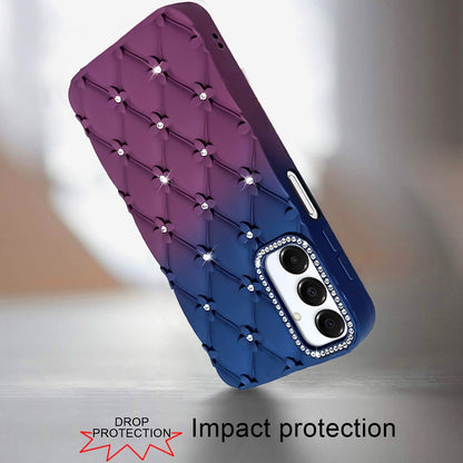 Phone Case for Samsung Galaxy A17 5G Floral Glitter Shimmer Bling Hybrid Shockproof Anti Slip Thick TPU Protective Stylish Design Cover