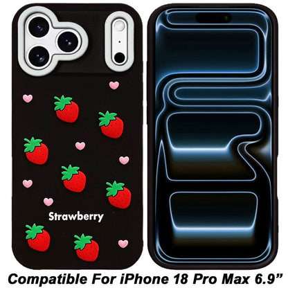 Phone Case for Apple iPhone 18 Pro Max/ iPhone 17 Pro Max Fashionable Silicone Textured Decorative Design Pattern Protective Rubber TPU Hybrid Protection Cover