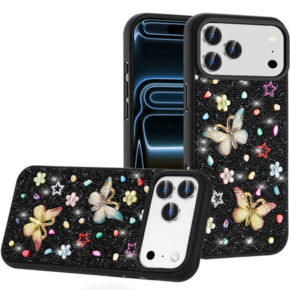 Phone Case for Apple iPhone 18 Pro Max 3D Butterfly Diamond Bling Glitter Shockproof Stylish Protective Luxury Hybrid Sparkly Durable Grip Design Cover