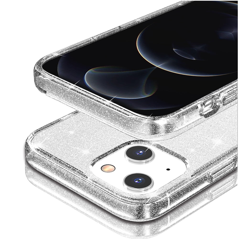 For Apple iPhone 16 Pro Max (6.9") Premium Glitter Shiny Sparkle Bling [MagSafe Compatible] TPU Rubber Hard PC Back Hybrid Case Cover