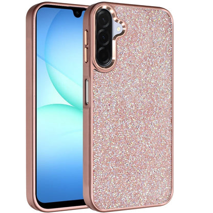 For Samsung Galaxy S26 Crystal Sparkle Diamond Glass Full Mini Glitter Bling Frame TPU Hybrid Protective Case Cover