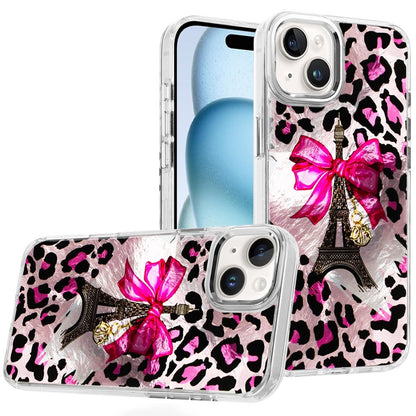For Apple iPhone 14 /13 Fashion Beautiful Epoxy Design Hybrid Fashion Stylish TPU Protective, Shockproof Hybrid PC Case Cover