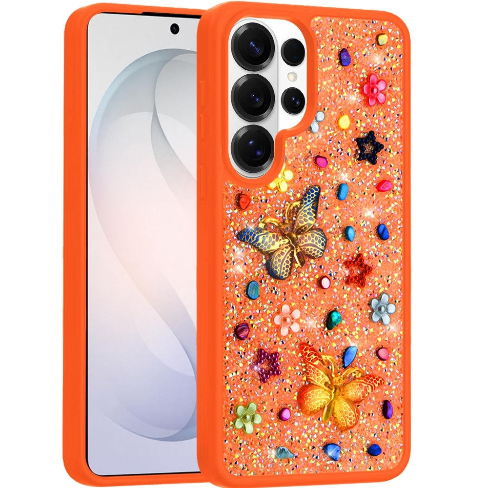 Phone Case for Samsung Galaxy S26 Ultra 3D Butterfly Diamond Bling Glitter Shockproof Stylish Protective Luxury Hybrid Sparkly Durable Grip Design Cover