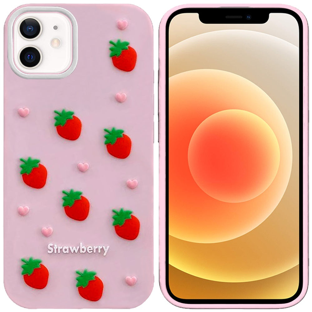 Phone Case for Apple iPhone 12 /12 Pro Fashionable Silicone Textured Decorative Design Pattern Protective Rubber TPU Hybrid Protection Cover