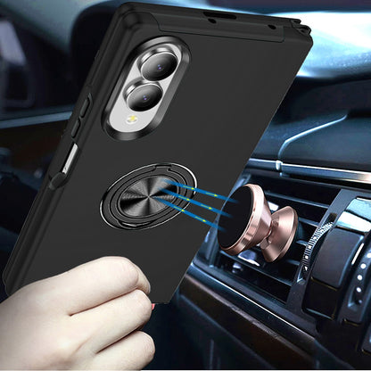 Phone Case for Samsung Galaxy Z Fold 8 Invisible Ring Stand Shockproof Anti Slip Durable Grip Protective Hybrid Slim Fit Magnetic Car Mount Holder Cover
