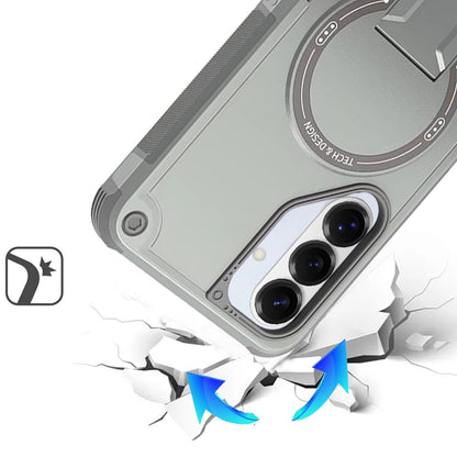 Phone Case for Samsung Galaxy S26 FE /S26 Fan Edition Magnetic Kickstand Rugged Shockproof Armor Grip Anti Slip Heavy Duty Protective Matte Stand Hybrid Cover