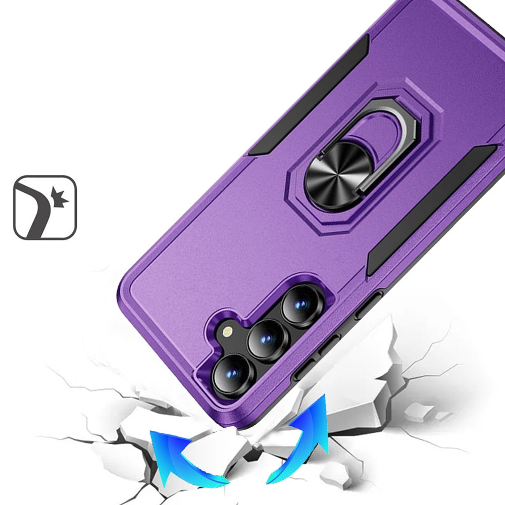 Tough Hybrid Ring Stand Shockproof Rugged Grip Impact Resistant Hybrid Kickstand Heavy Duty Durable