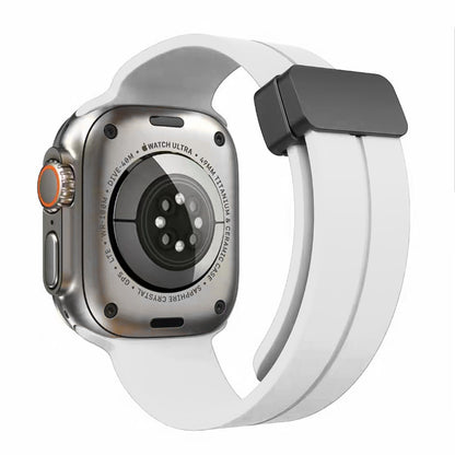 Watch Band for Apple Watch 42/44/45/46mm & Ultra 49mm, Series 4-10 & SE Premium Silicone Magnetic Buckle Adjustable Strap Secure Fit Flexible Soft Replacement