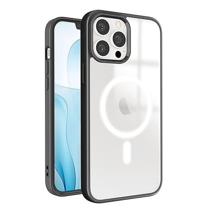 For Apple iPhone 17 Hybrid Clear Transparent with Color Edge Bumper, MagSafe Compatible Ultra Slim Hard PC Case Cover
