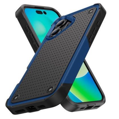 For Apple iPhone 16 (6.1") Shockproof Non-Slip Textured Heavy Duty Rugged TPU Drop Military Protection Tough Bumper Case Cover