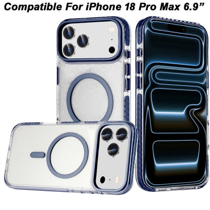 MagSafe Magnetic Transparent Hybrid Shockproof Clear Color Match Durable Grip Hard TPU Slim Protective