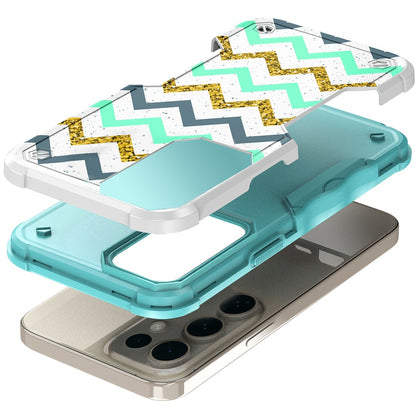 For Samsung Galaxy A35 Exquisite Design Hybrid Shock Protection Durable Grip Stylish Finish Hard PC Armor Case Cover ZigZag