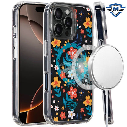 For Apple iPhone 16 Pro (6.3") Premium Cute Pattern Design Magnetic Durable Shockproof SlimTPU Hard Back [Compatible with Magsafe] Case Cover