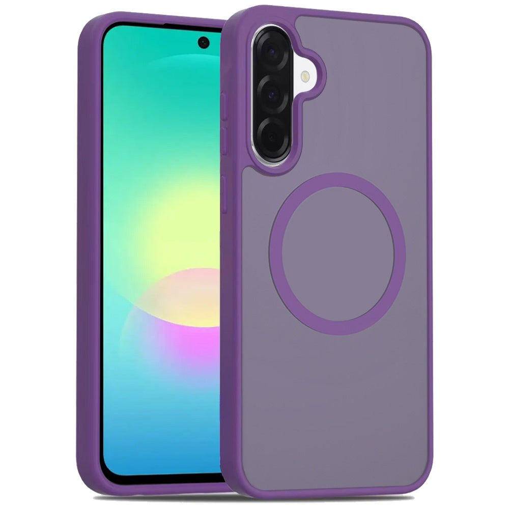 Phone Case for Samsung Galaxy A27 Magnetic Matte Hybrid Shockproof Smooth Grip Durable Camera Protection Anti-Slip Soft Touch TPU Armor Cover