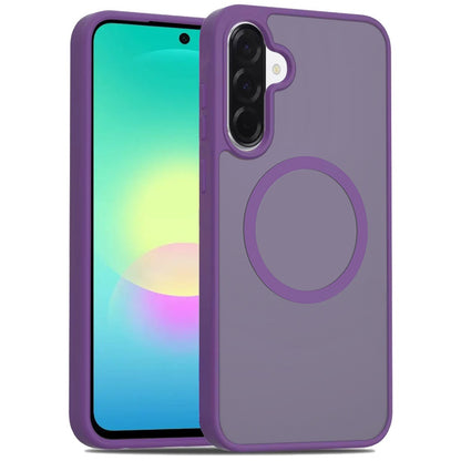 Phone Case for Samsung Galaxy A27 Magnetic Matte Hybrid Shockproof Smooth Grip Durable Camera Protection Anti-Slip Soft Touch TPU Armor Cover