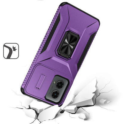 For Apple iPhone XR Case, Camera Cover with Magnetic Rotation Ring Stand, Military Grade Hybrid Hard TPU Shockproof Case Cover