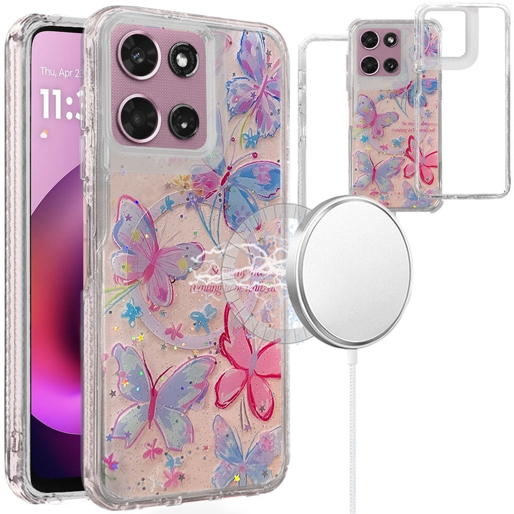 Phone Case for Motorola Moto G Play 5G 2026 Magnetic Hybrid Printed Pattern Design Cover