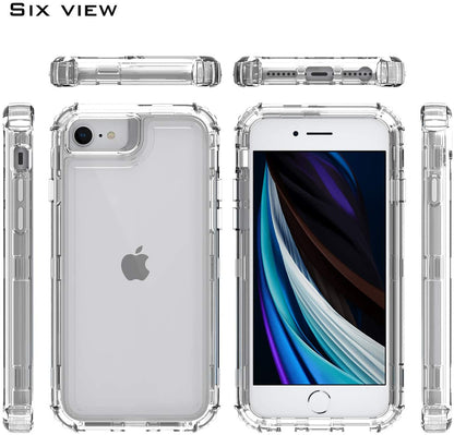 For Apple iPhone 15 Plus (6.7") Heavy Duty Transparent 3 in 1 Hybrid Shockproof Full Edge Hard Front Frame Bumper Clear Phone Case Cover