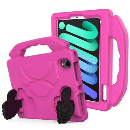 For Samsung Galaxy Tab S9 (10.2 inch) Hybrid Shockproof Thumbs Up Kickstand Antislip Rubber TPU Kid-Friendly Bumper Tablet Case Cover Pink