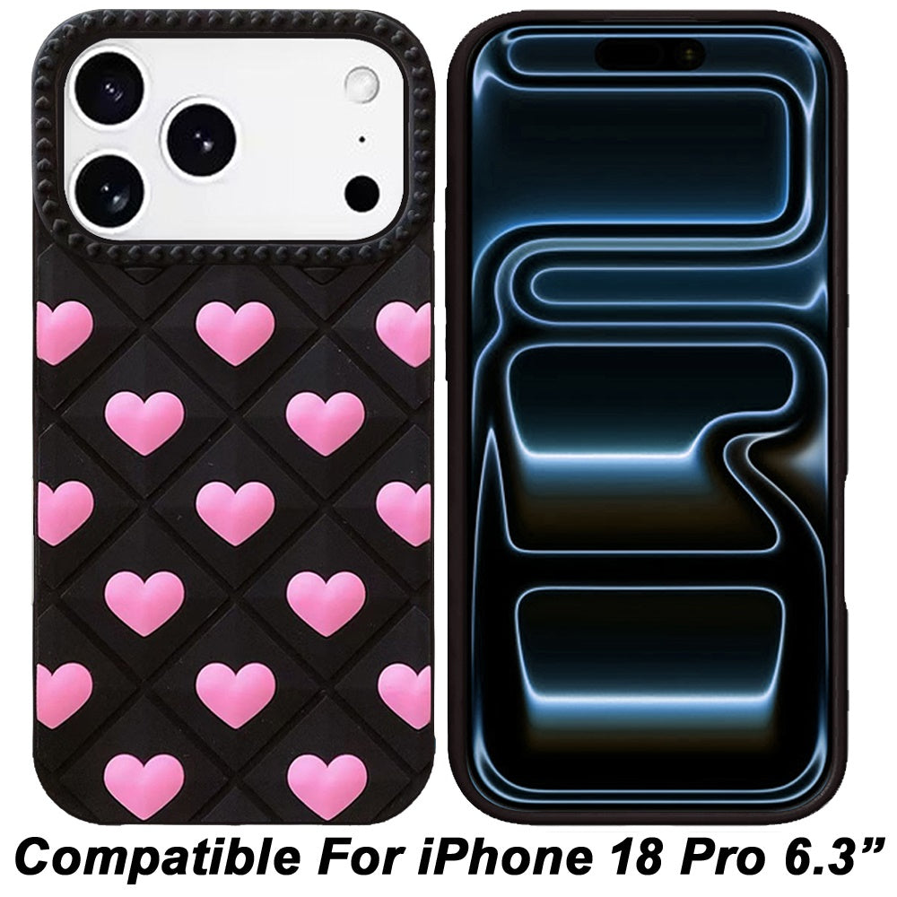 Fashionable Silicone Textured Decorative Design Pattern Protective Rubber TPU Hybrid Protection
