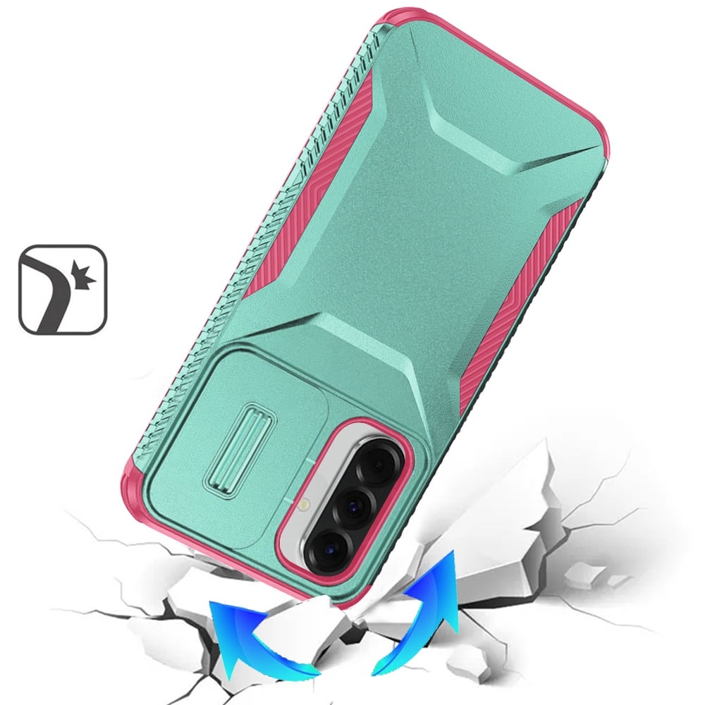 Phone Case for Samsung Galaxy A27 Shockproof Hybrid Rugged Grip Camera Window Guard Window Protective Heavy Duty Slim Textured Design Cover