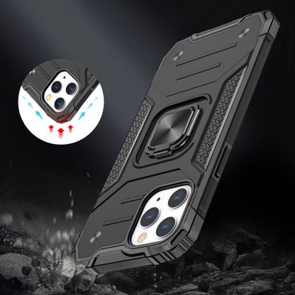 For Apple iPhone 16 Plus (6.7") Armor Hybrid with Ring Holder Kickstand Shockproof Heavy-Duty Durable Rugged Dual Layer Case Cover