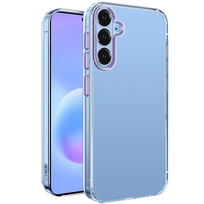 Phone Case for Samsung Galaxy A57 Transparent Clear Hybrid Metal Button Camera Guard Shockproof Gummy TPU Slim Protective Grip Cover