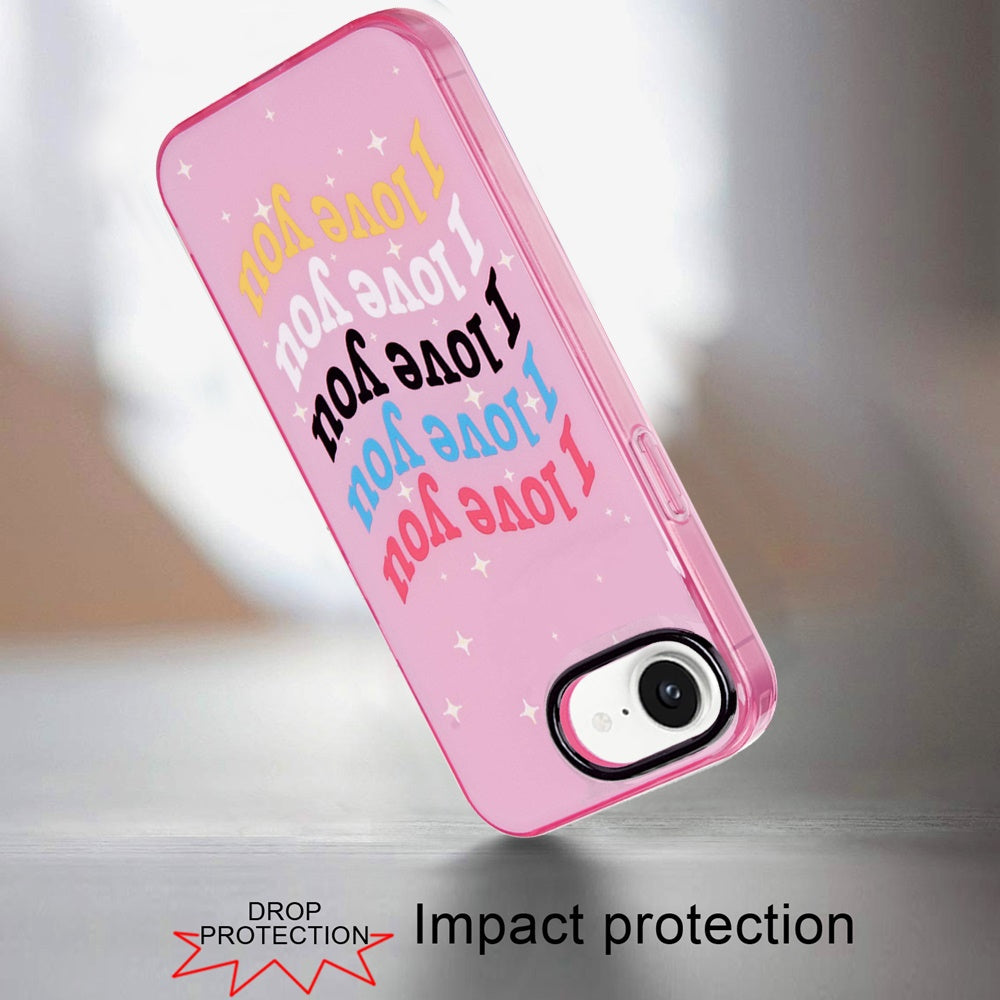For Apple iPhone 16 Pro Max Fashion Layer Design Slim IMD TPU Protective, Shockproof Hybrid Stylish Durable Hard PC Case Cover