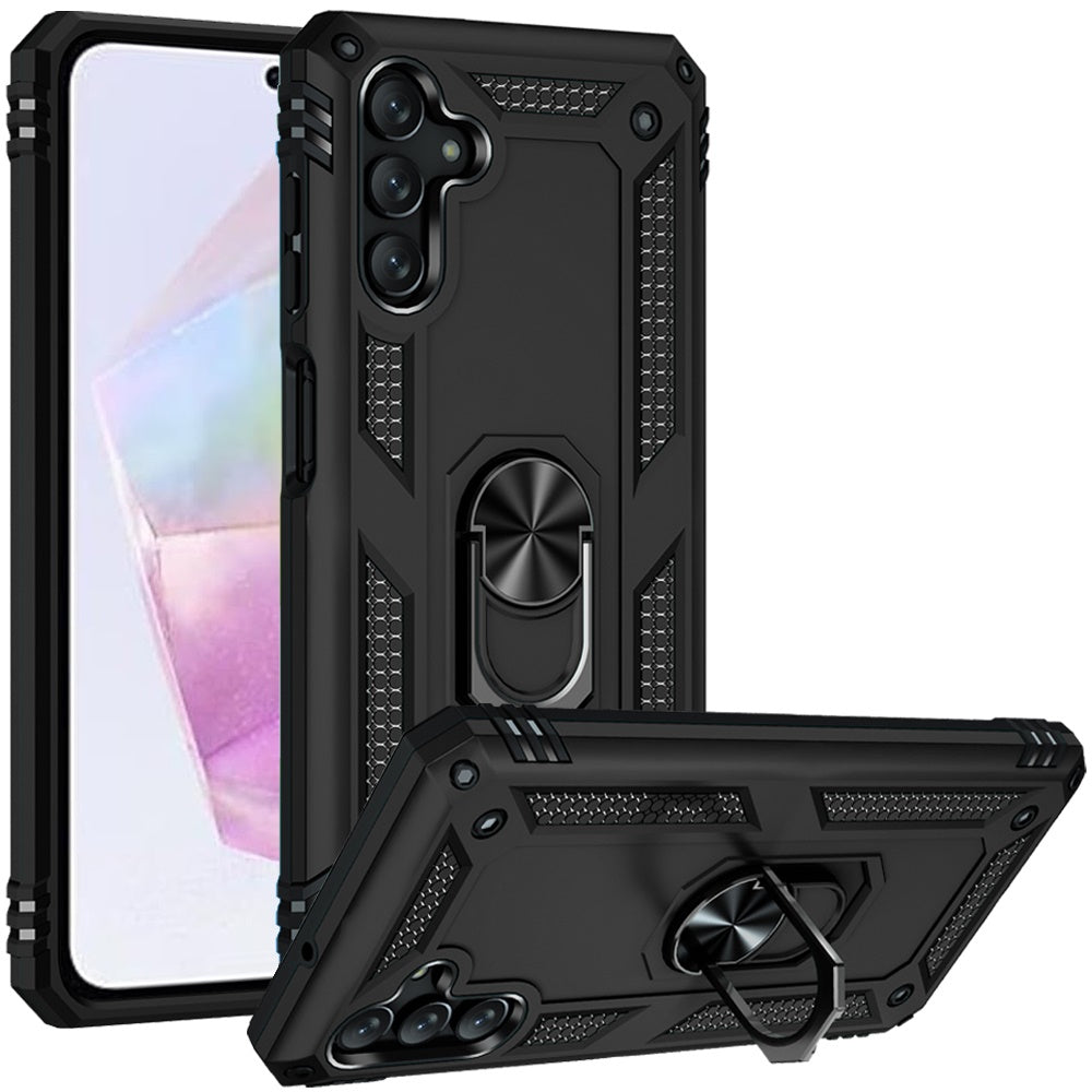 For Samsung Galaxy S26+ / S26 Plus Hybrid Shockproof Durable 360 Degree Rotatable Ring Stand Holder Kickstand Fit Magnetic Car Mount Case Cover