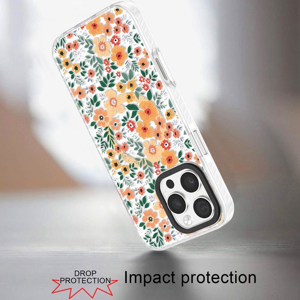 For iPhone 16 Pro Max (6.9") Magnetic Hybrid Stylish Design IMD Pattern, Compatible with MagSafe, Slim TPU Protector