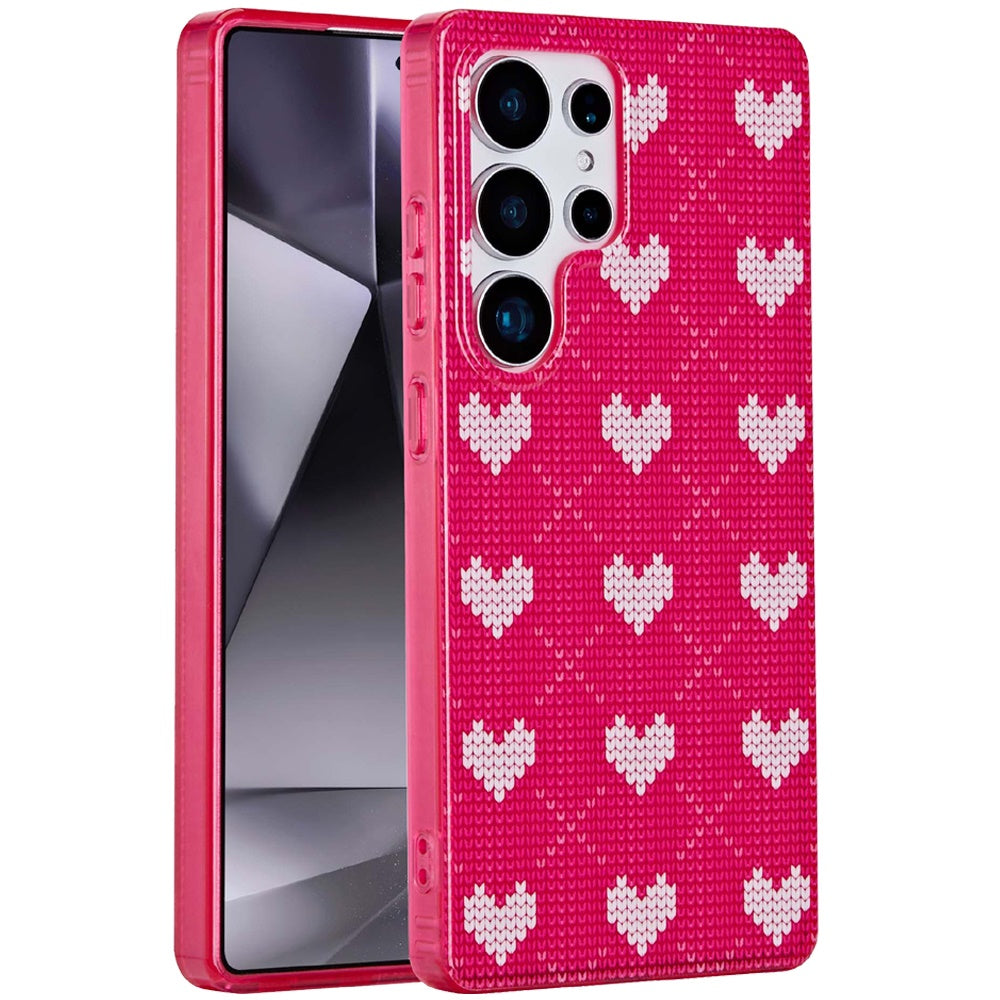 For Samsung Galaxy S24 Ultra Fashion Layer Design Slim IMD TPU Protective, Shockproof Hybrid Stylish Durable Hard PC Case Cover