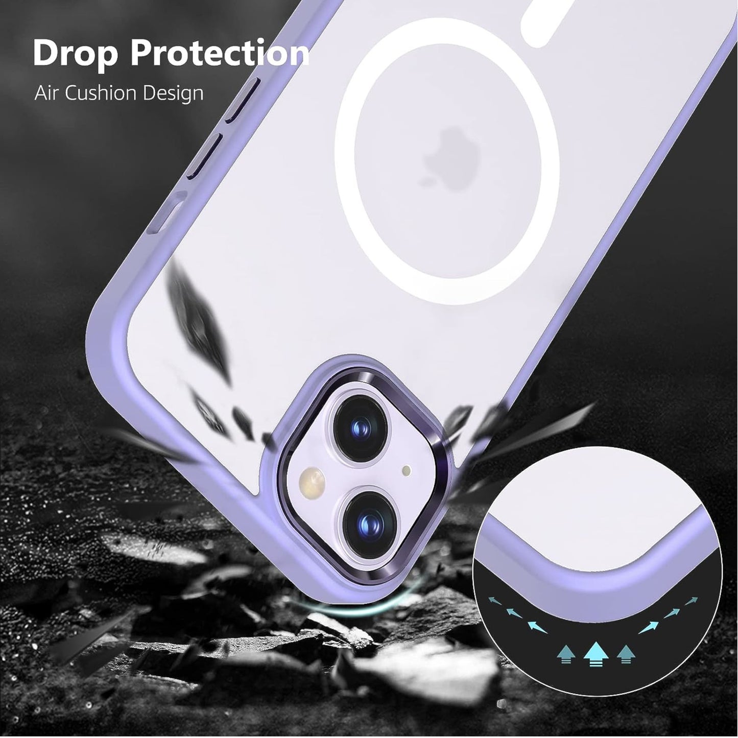 For Apple iPhone 16 Pro Max (6.9") Compatible with MagSafe [Strong Magnetic] Slim Translucent Matte Back TPU Shockproof Case Cover