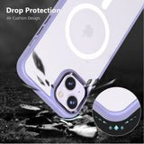 For Apple iPhone 15 Pro (6.1") Compatible with MagSafe [Strong Magnetic] Slim Translucent Matte Back Shockproof  Phone Case Cover