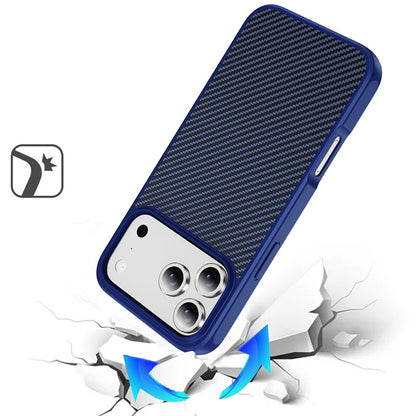 Phone Case for Apple iPhone 18 Pro Max Magnetic Carbon Fiber Hybrid 2.0mm Rugged Compatible with MagSafe Shockproof Durable Protective Grip Cover