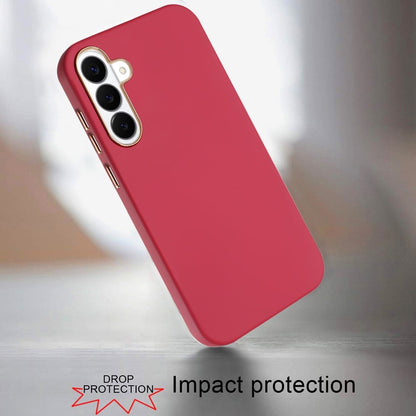 Phone Case for Samsung Galaxy S26 FE /S26 Fan Edition Hybrid Silicone TPU Rubber Chromed Edge TPU Bumper Reinforced Corners Shock Absorbing Protection Cover