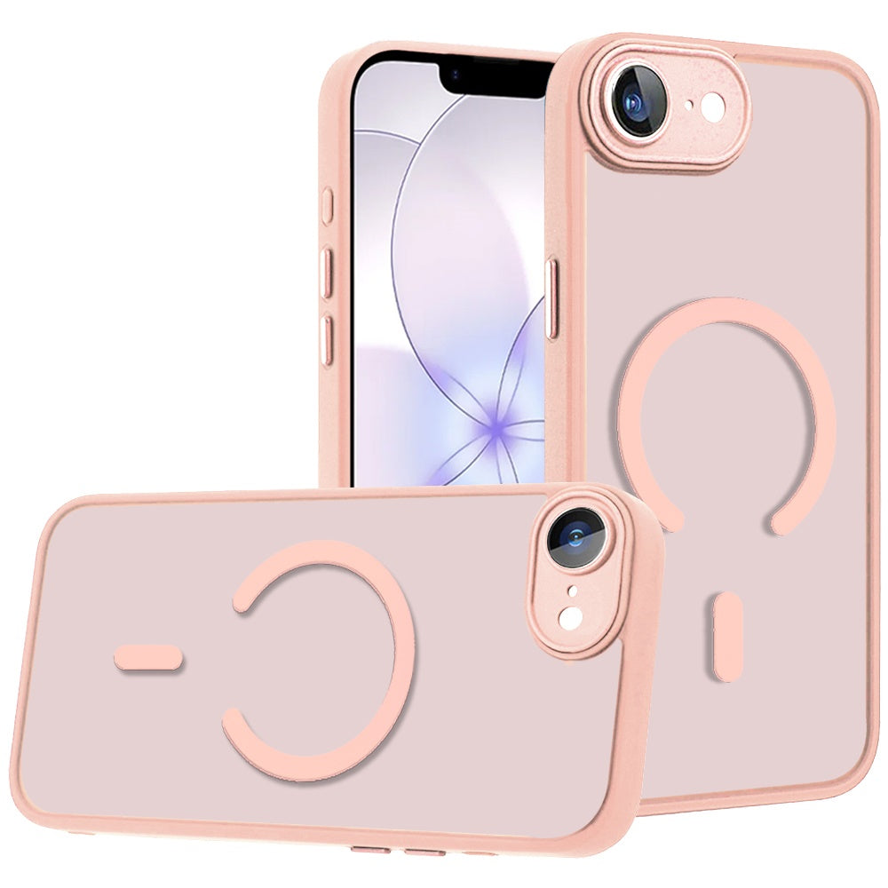 Phone Case for Apple iPhone 17E /16E Matte Frosted Magnetic Back Hybrid Hard PC Soft TPU Camera Protection Slim Shock Absorbing Anti Fingerprint Cover